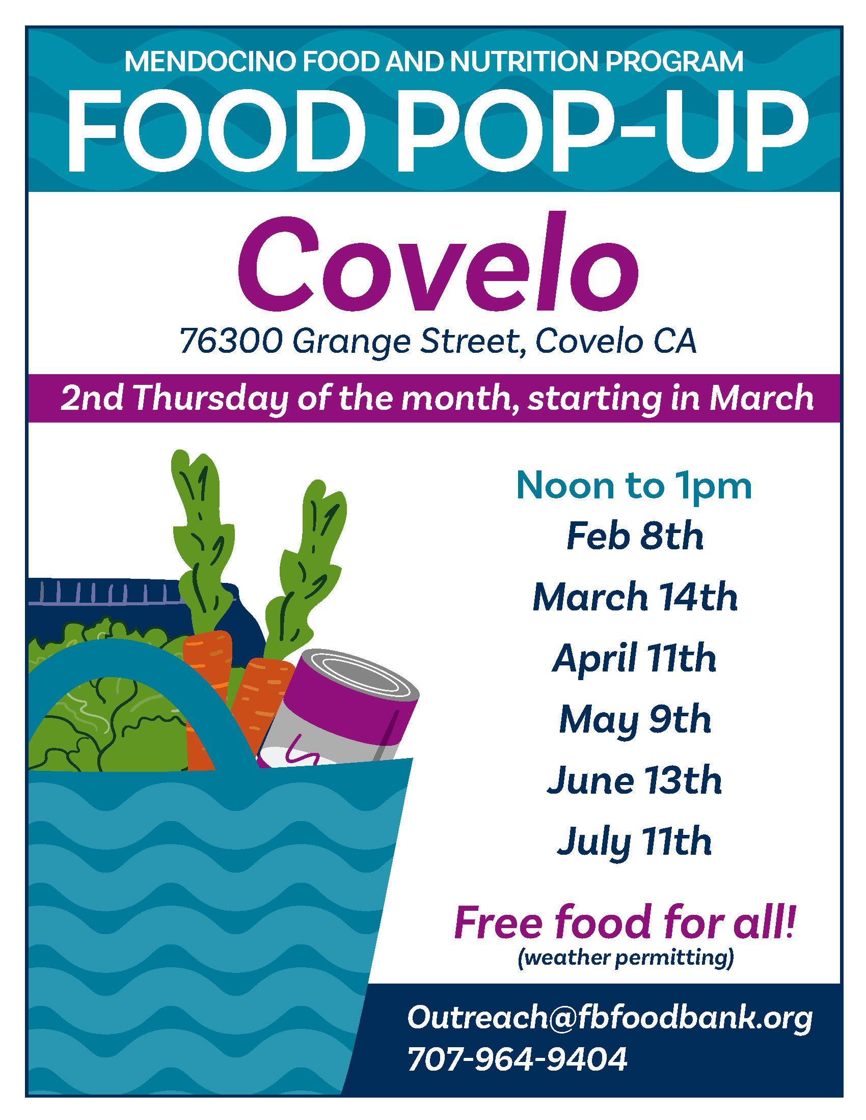 Food Pop-up Covelo
